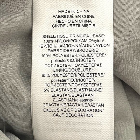 Lauren Ralph Lauren Sliver Sleeveless Floral Mesh Evening Maxi Dress Size 4 NWT - Picture 11 of 14